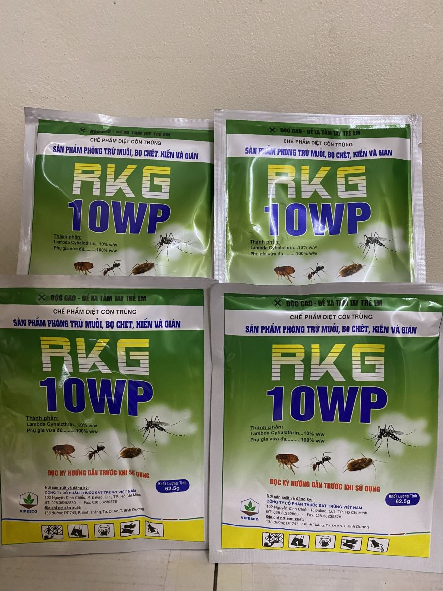 RKG 10WP – Thuốc diệt côn trùng đặc trị ve, bọ chét